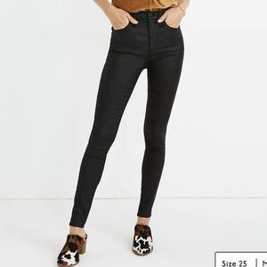 Madewell 10" High-Rise Skinny Jeans: Coated Edition